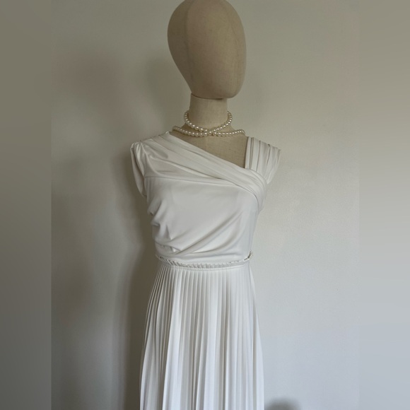 Brand new, Greek steely dress, evening , wedding , white, high waist dress! - Picture 2 of 8